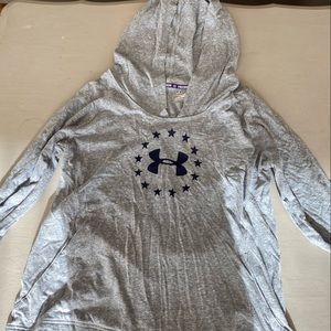 Grey workout hoodie
